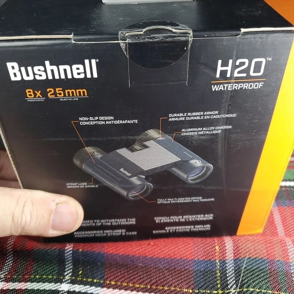 Bushnell 8x25 H20 Binoculars Unisex Blue Waterproof Fogproof Compact 138005R NEW